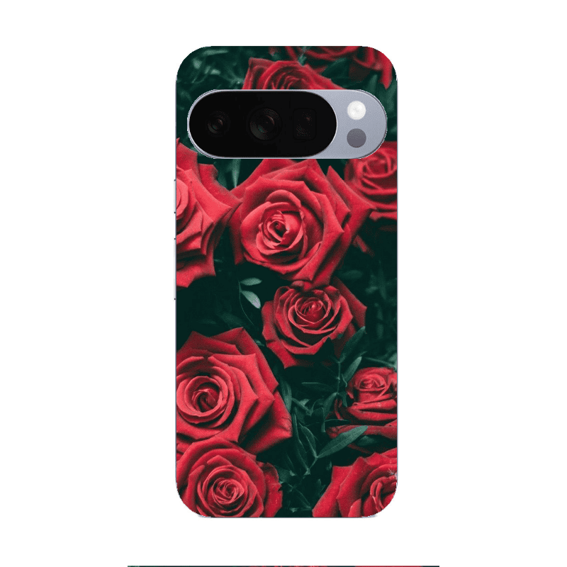 Google Pixel 10 Pro XL Red Roses Transparent Silicone TPU Θήκη